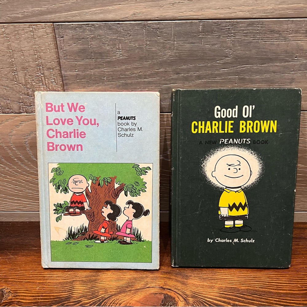 Vtg. Peanuts Books Good Ol’ Charlie Brown & But We Love You Charlie Brown‎  1957